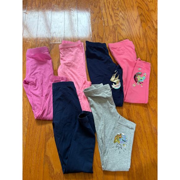 HUGE Lot 6 Pairs Carter's Girls 6/6X Leggings 0 - Picture 3 of 5